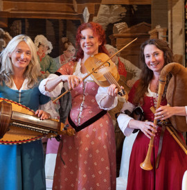 Medieval music being played in the medieval Great Hall. A timeless appeal.