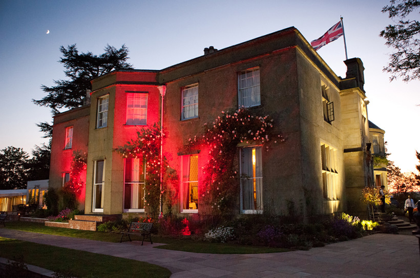 LED lighting can be programmed to work with your particular wedding colour scheme, for example in red.