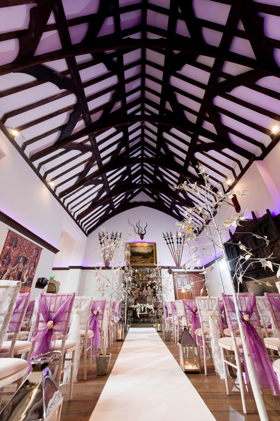 The stunning 14th Century Great Hall provides a truly unique setting for a Civil Ceremony wedding celebration.