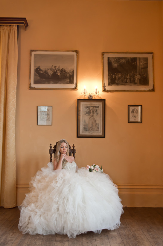 A bride in the Regency Room.