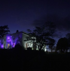 Extreme panoramic image of our venue, September can be a great month to capture amazing wedding photographs at twilight