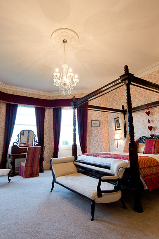 The Master Bedroom has triple aspect views across the width of Herefordshire from West to East